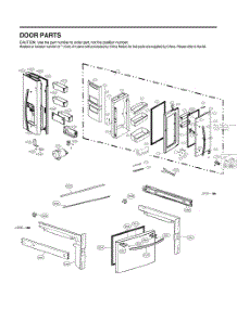Door Parts parts for Lg Refrigerator GR-J288NSXM from AppliancePartsPros.com