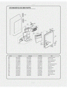Ice Maker And Ice Bin Parts parts for Lg Refrigerator GR-J298LKXM from AppliancePartsPros.com