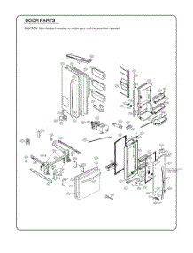 Door Parts parts for Lg Refrigerator GR-J298LSXM from AppliancePartsPros.com