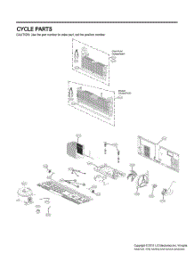 Cycle Parts parts for Lg Refrigerator GR-J308MKRM from AppliancePartsPros.com