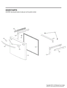 Door Parts 3 parts for Lg Refrigerator GR-J308MMYM from AppliancePartsPros.com