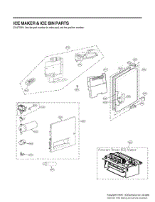 Ice Maker And Ice Bin Parts parts for Lg Refrigerator GR-J308MMYM from AppliancePartsPros.com
