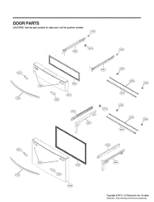 Door Parts 3 parts for Lg Refrigerator GR-J30GMKYM from AppliancePartsPros.com