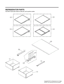 Refrigerator Parts parts for Lg Refrigerator GR-J30GMKYM from AppliancePartsPros.com