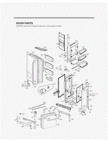 Door Parts parts for Lg Refrigerator GR-J318LSJM from AppliancePartsPros.com