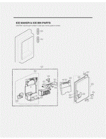 Ice Maker And Ice Bin Parts parts for Lg Refrigerator GR-J318LSJM from AppliancePartsPros.com