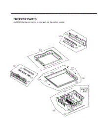 Freezer Parts parts for Lg Refrigerator GR-J31GHSJM from AppliancePartsPros.com