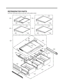 Refrigerator Parts parts for Lg Refrigerator GR-J31GHSJM from AppliancePartsPros.com