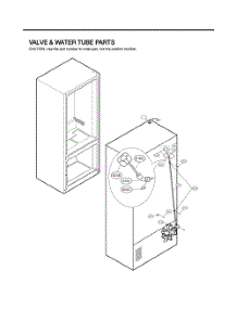 Valve And Water Tube Parts parts for Lg Refrigerator GR-J31GHSJM from AppliancePartsPros.com