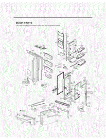 Door Parts parts for Lg Refrigerator GR-J338HSJM from AppliancePartsPros.com