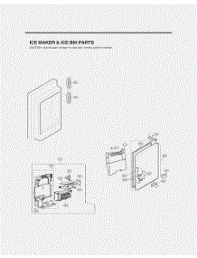 Ice Maker And Ice Bin Parts parts for Lg Refrigerator GR-J338HSJM from AppliancePartsPros.com