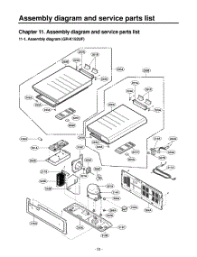 Chapter  Assembly Diagram And Service Parts List parts for Lg Refrigerator GR-K192UF from AppliancePartsPros.com