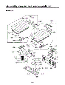 Assembly Diagram And Service Parts List parts for Lg Refrigerator GR-K243UG from AppliancePartsPros.com