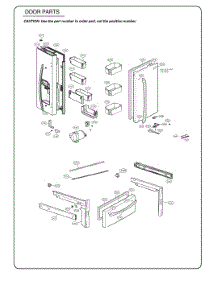Door Parts parts for Lg Refrigerator GR-L228NKJM from AppliancePartsPros.com
