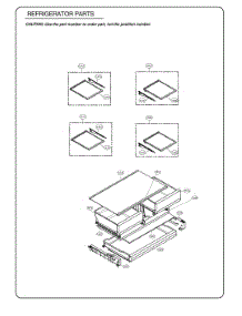 Refrigerator Parts parts for Lg Refrigerator GR-L228NKJM from AppliancePartsPros.com