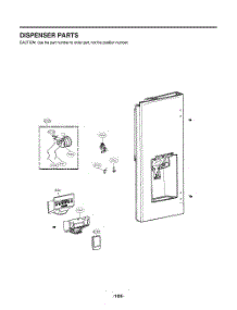 Dispenser Parts parts for Lg Refrigerator GR-L228NKSM from AppliancePartsPros.com