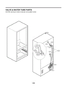 Valve And Water Tube Parts parts for Lg Refrigerator GR-L228NKSM from AppliancePartsPros.com