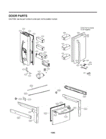 Door Parts parts for Lg Refrigerator GR-L228NSXH from AppliancePartsPros.com