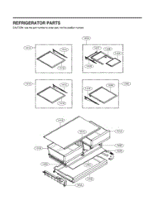 Refrigerator Parts parts for Lg Refrigerator GR-L22ANSXM from AppliancePartsPros.com