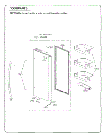 Door Parts 2 parts for Lg Refrigerator GR-L248KSRM from AppliancePartsPros.com