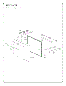 Door Parts 3 parts for Lg Refrigerator GR-L248KSRM from AppliancePartsPros.com