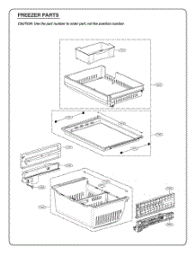 Freezer Parts parts for Lg Refrigerator GR-L248KSRM from AppliancePartsPros.com