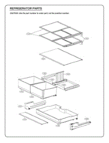 Refrigerator Parts parts for Lg Refrigerator GR-L248KSRM from AppliancePartsPros.com