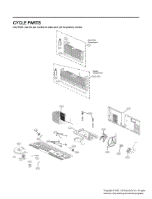 Cycle Parts parts for Lg Refrigerator GR-L248MSRM from AppliancePartsPros.com