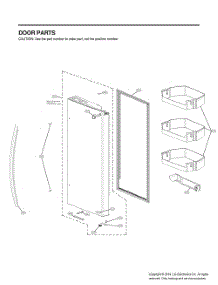 Door Parts 2 parts for Lg Refrigerator GR-L248MSRM from AppliancePartsPros.com