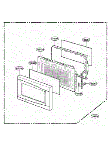 Door Parts parts for Lg Wall Oven GT4175SPT from AppliancePartsPros.com