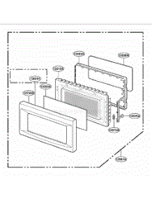 Door Parts parts for Lg Wall Oven GT4185SKS from AppliancePartsPros.com