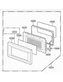 Door Parts parts for Lg Range GT4185SKT from AppliancePartsPros.com
