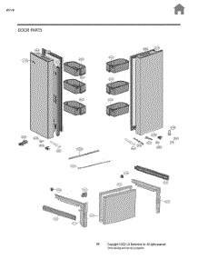 Door Parts parts for Lg Refrigerator GV-B218FSNB from AppliancePartsPros.com