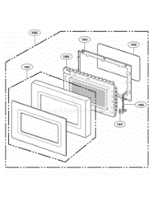 Door Parts parts for Lg Wall Oven HMB405 from AppliancePartsPros.com