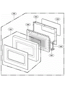 Door Parts parts for Lg Wall Oven HMB406 from AppliancePartsPros.com