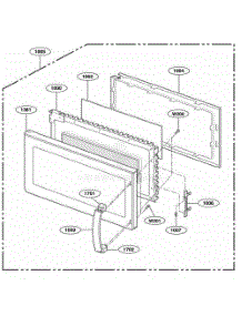 Door Parts parts for Lg Range HMV9303 from AppliancePartsPros.com