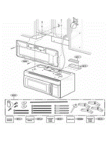 Installation Parts parts for Lg Range HMV9303 from AppliancePartsPros.com