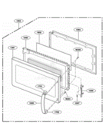 Door Parts parts for Lg Range HMV9306 from AppliancePartsPros.com
