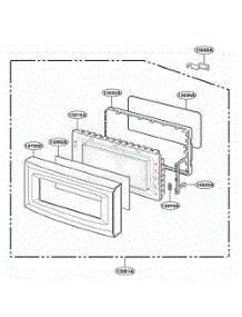 Door Parts parts for Lg Range JE1340WC from AppliancePartsPros.com