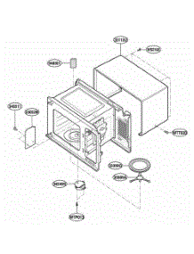Oven Cavity Parts parts for Lg Range JE1340WC from AppliancePartsPros.com