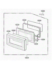 Door Parts parts for Lg Range JE1440BF002 from AppliancePartsPros.com
