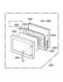 Door Parts parts for Lg Range JE1590CC from AppliancePartsPros.com