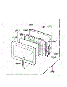 Door Parts parts for Lg Range JE1590SC from AppliancePartsPros.com