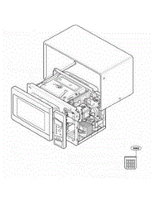 Main parts for Lg Range JE1590WH from AppliancePartsPros.com