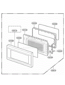Door Parts parts for Lg Wall Oven JE1860CH from AppliancePartsPros.com