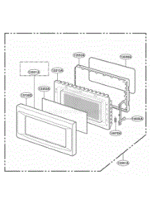 Door Parts parts for Lg Wall Oven JE1860SH from AppliancePartsPros.com