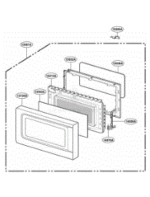 Door Parts parts for Lg Range JES1039WJ from AppliancePartsPros.com
