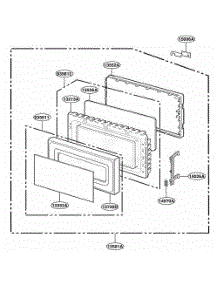 Door Parts parts for Lg Range JES1339BC from AppliancePartsPros.com
