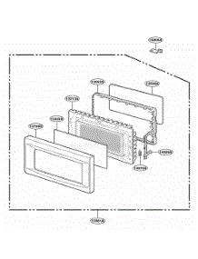Door Parts parts for Lg Wall Oven JES1339WC from AppliancePartsPros.com