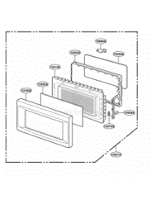 Door Parts parts for Lg Range JES1351PWD from AppliancePartsPros.com